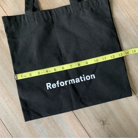 Reformation canvas  tote shopper bag black small - Picture 2 of 3